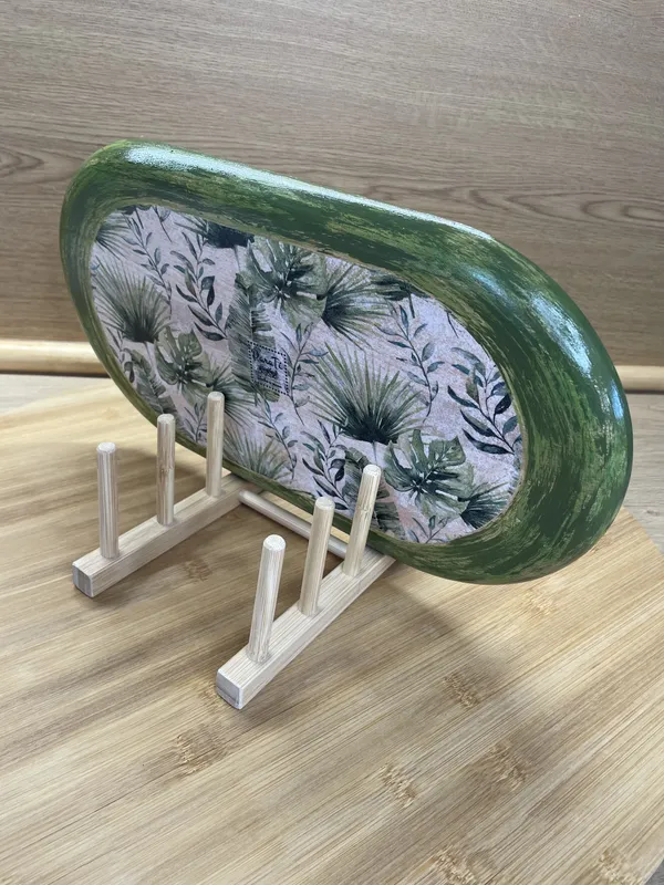 Bandeja de madera ovalada cactus - Imagen 5