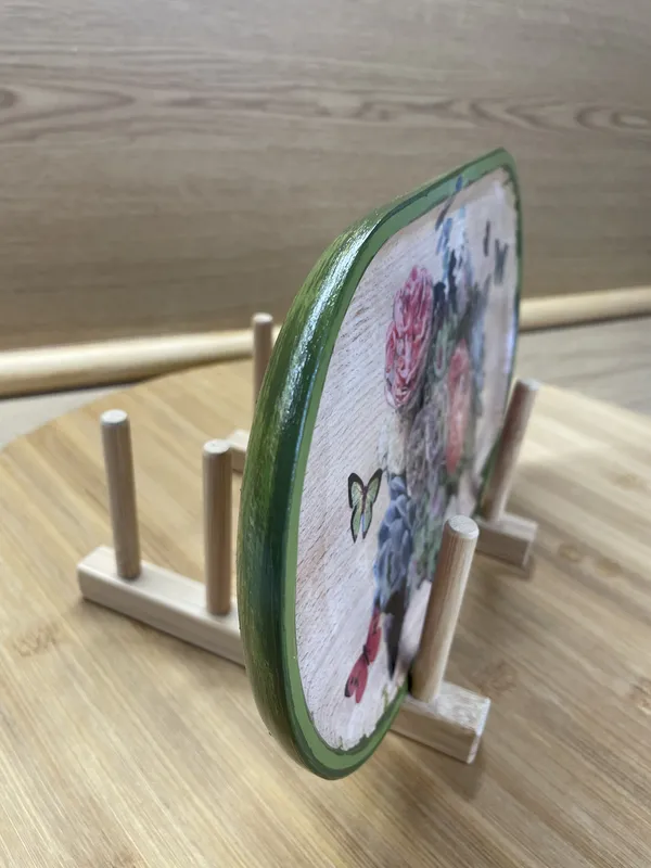 Bandeja de madera ovalada cactus - Imagen 2