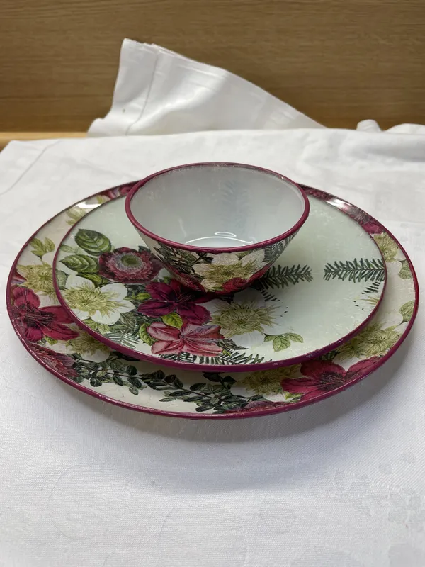 Vajilla de cristal redonda Classic