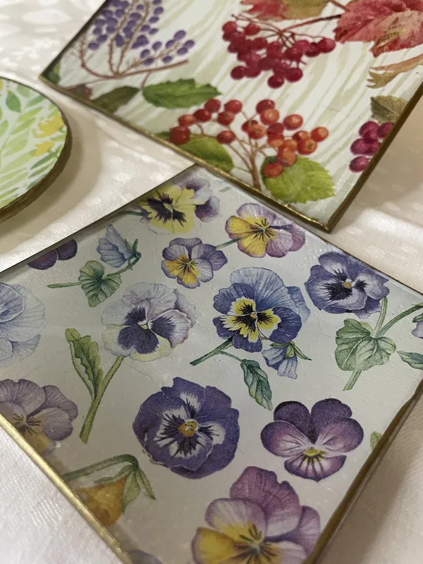 Bajoplatos /Platitos para el pan cuadrados personalizable - Imagen 3