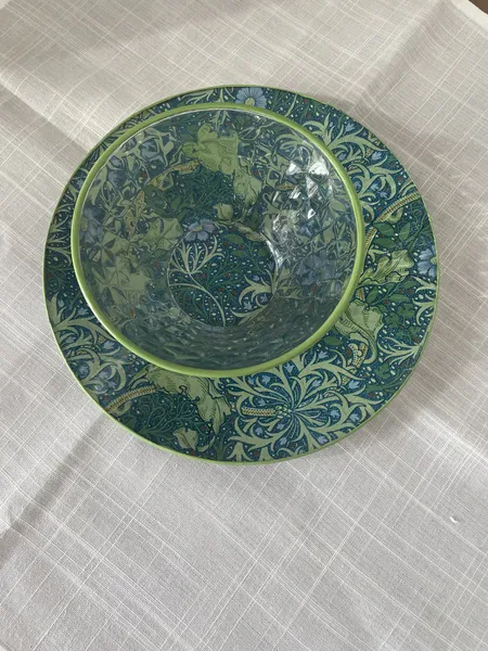 Set de cuenco y plato de cristal - Imagen 3