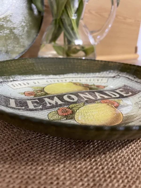 Plato/Frutero de cristal Lemonade - Imagen 2