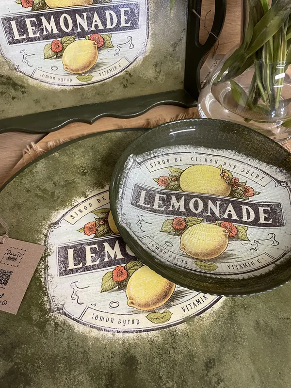 Plato/Frutero de cristal Lemonade - Imagen 3